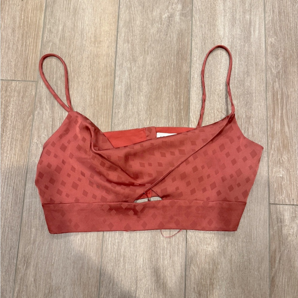 Rose Pink Crop Bandeau